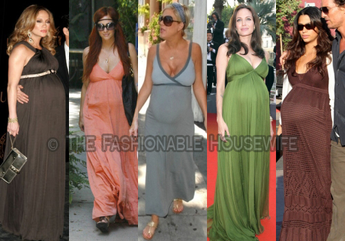 pregnant celebrities in dresses. Celebrities, fashionistas