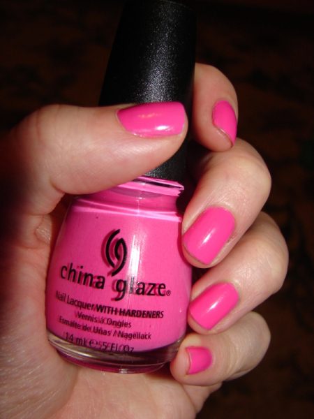 pink nail polish colors. Laced Up – A bubble gum pink