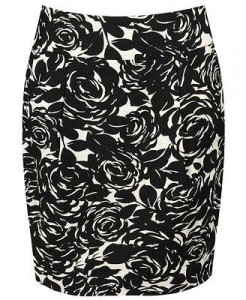 F21 Garden Rose Pleat Skirt 14.80