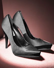 Pointy Toe Satin Pump