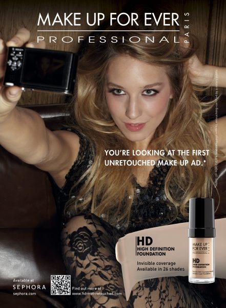 makeup forever. ad for Make Up For Ever