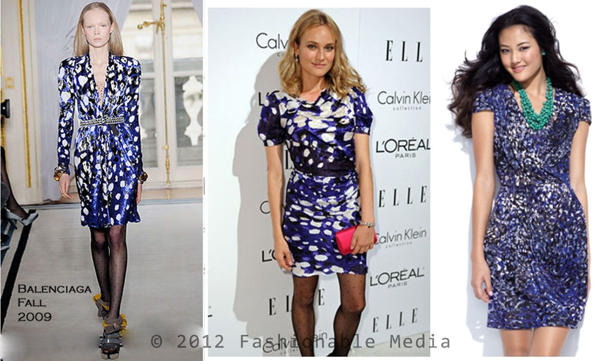 Balenciaga blue dress 1