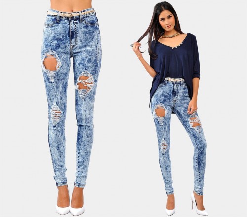 DIY High waist Ripped Skinny Jeans | carolyncollado.com