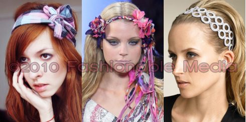 Spring / Summer 2010 Hairstyles, Hair Trends & Hair Accessories -  Headbands, Clips & Bows • The Fashionable Housewife