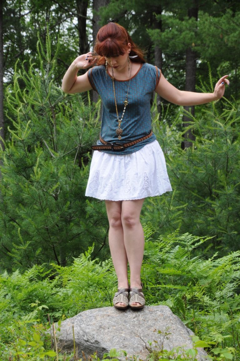 Today’s Outfit: Baby Phat White Eyelet Skirt