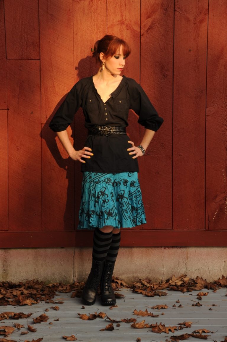 Today’s Outfit: Dansko Nat with Skull Skirt