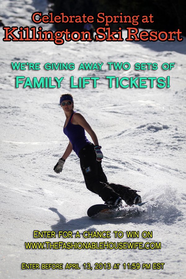 Enter for a chance to win family lift tickets to Killington Mountain Ski Resort!