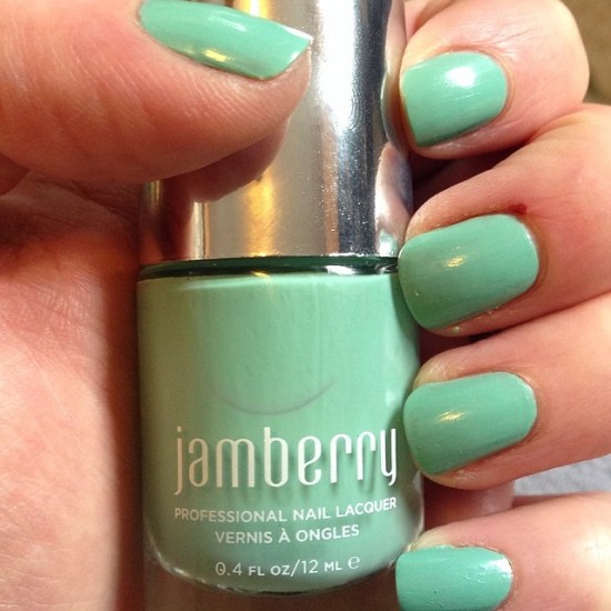 jamberry hint of mint swatch