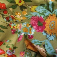 Vintage Floral Print Lining