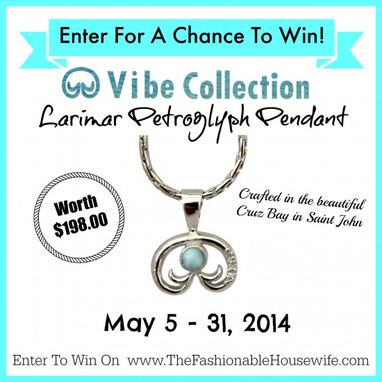 Enter for a chance to win the Larimar Petroglyph Pendant from Vibe Collection!