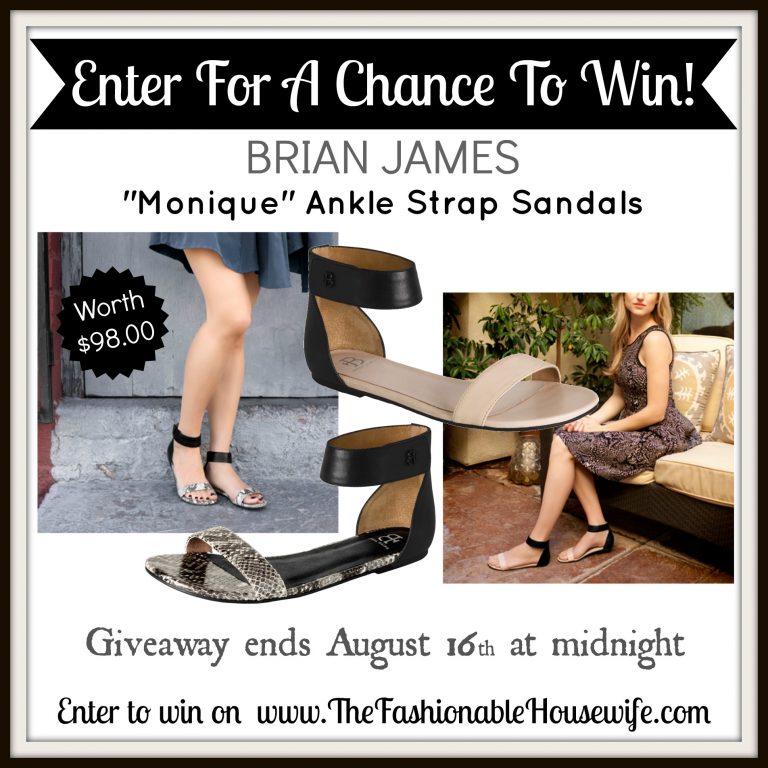 Enter To Win Brian James Sandals worth $98!