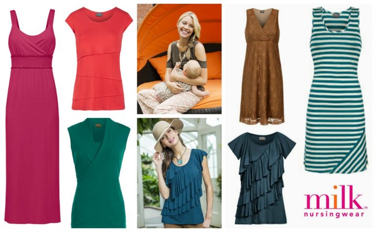 Fashionable Nursing Breastfeeding Tops & Dresses