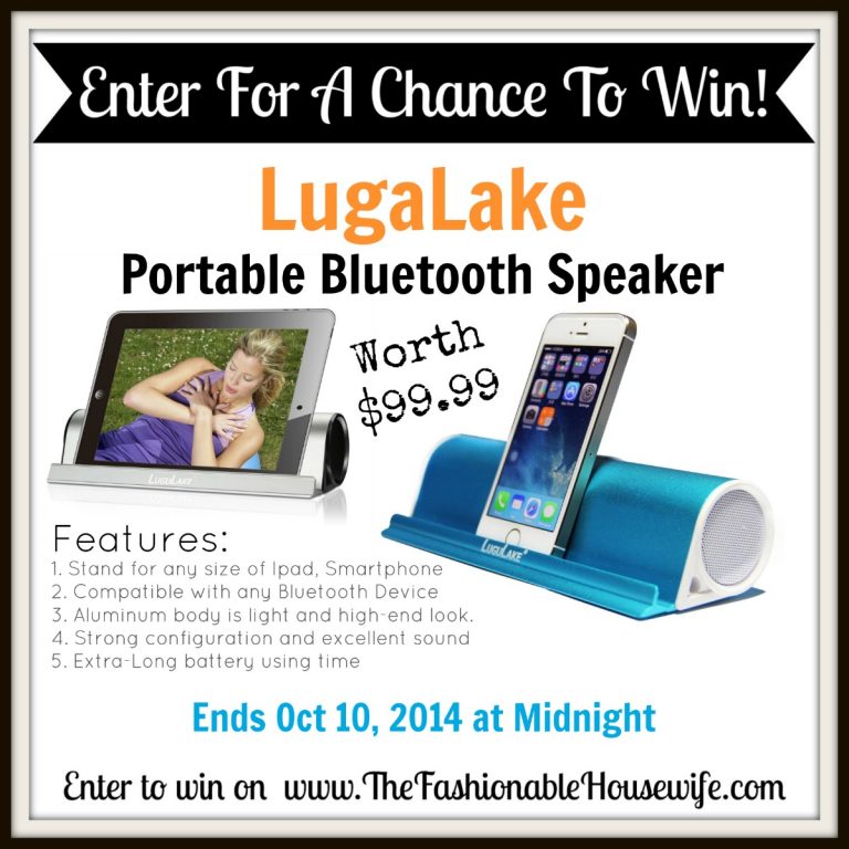 LuguLake Portable Bluetooth Speaker worth $99.99!