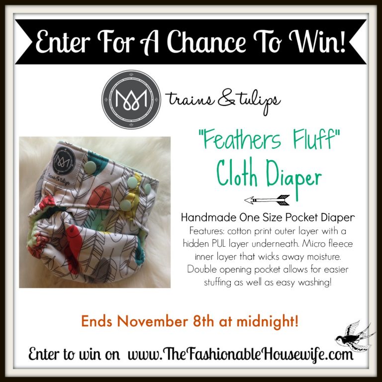 Enter The Trains & Tulips Cloth Diaper Giveaway