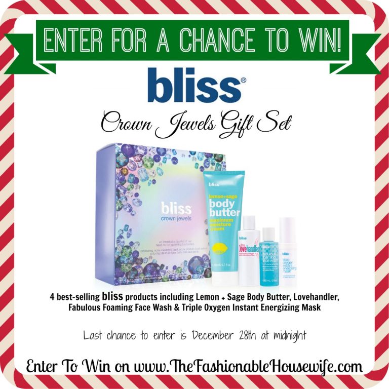 Enter For A Chance To Win BLISS Crown Jewels Gift Set ($65 Value) #12DaysofChristmasGiveaways