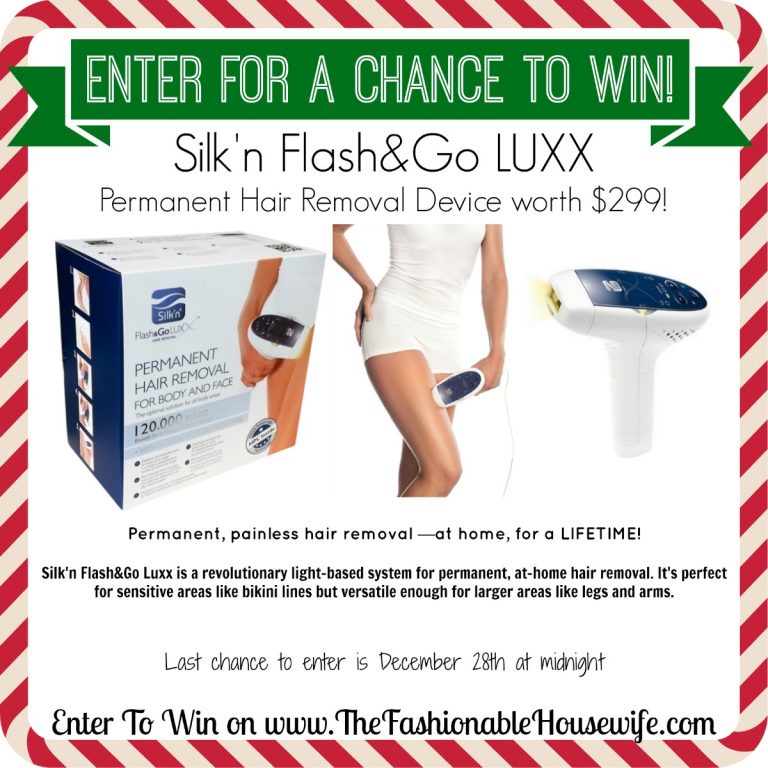 Enter For A Chance To Win Silk’n Flash&Go Luxx Permanent Hair Removal Solution worth $299! #12DaysofChristmasGiveaways