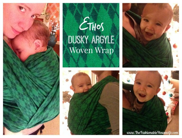 Ethos ‘Dusky Argyle’ Woven Wrap Baby Carrier