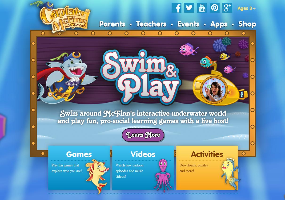 Apps For Kids: Captain McFinn’s Swim & Play #IC #SwimAndPlay #Ad