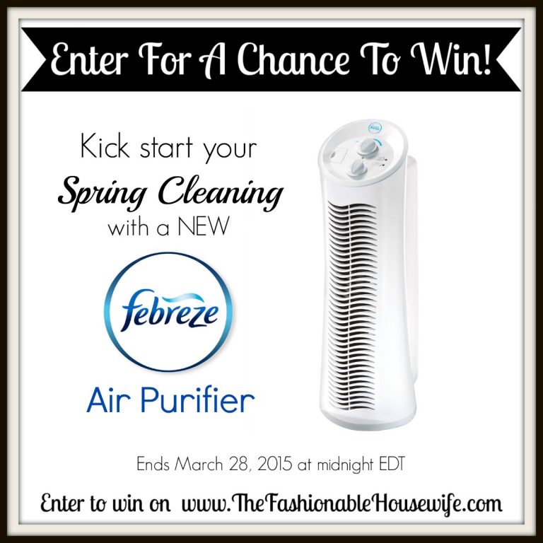 Spring Cleaning Tips and Giveaway for a Febreze Air Purifier!