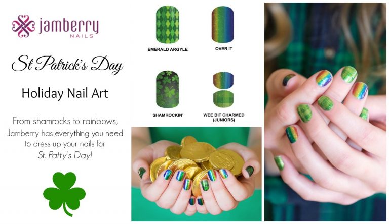 Shamrockin’ St. Patrick’s Day Nail Art from Jamberry