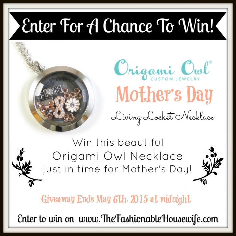 Mother’s Day Origami Owl Necklace FLASH Giveaway!