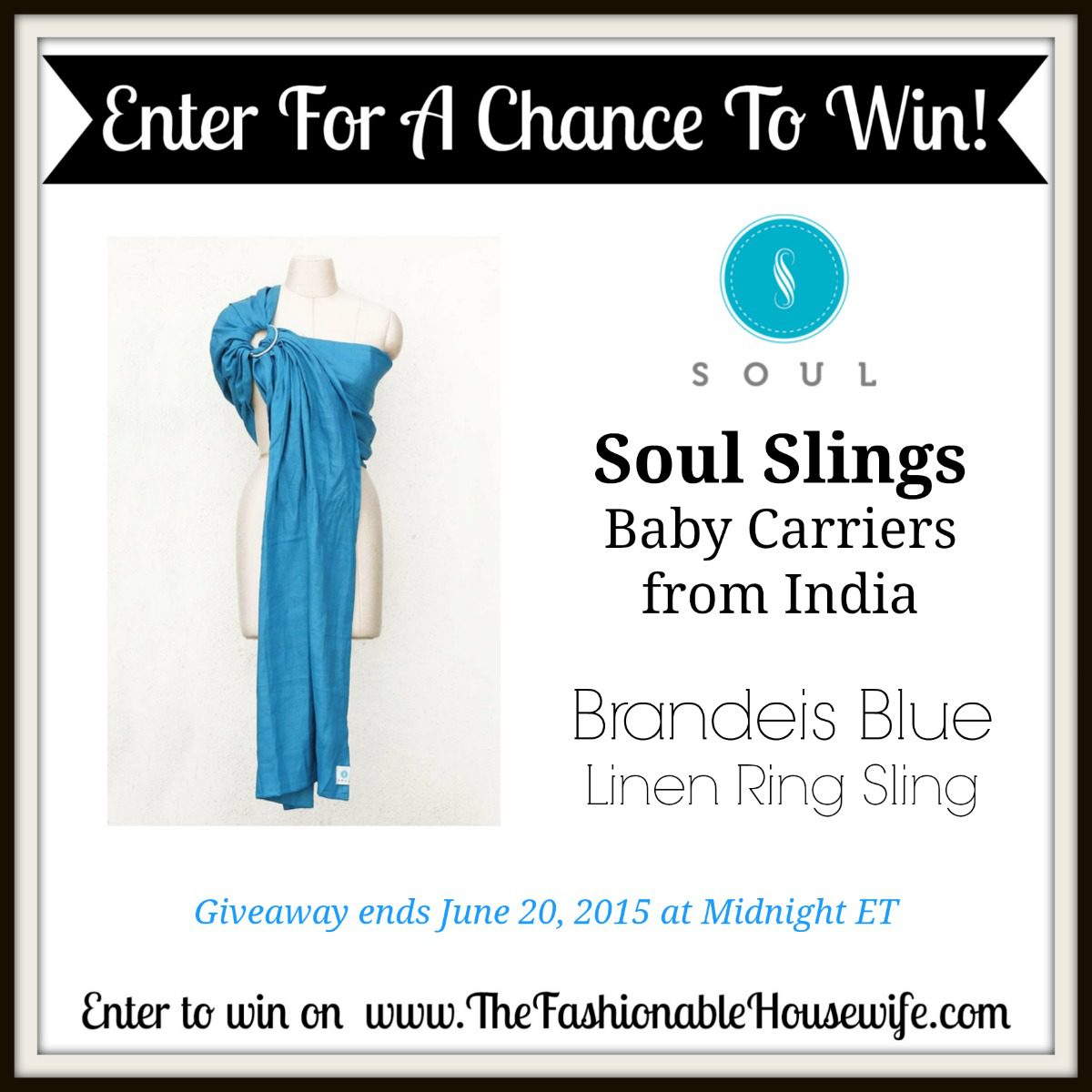Enter To Win Soul Slings Linen Ring Sling Baby Carrier