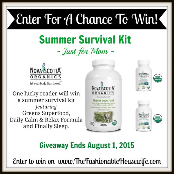 Enter To Win Novia Scotia Organics Summer Survival Kit