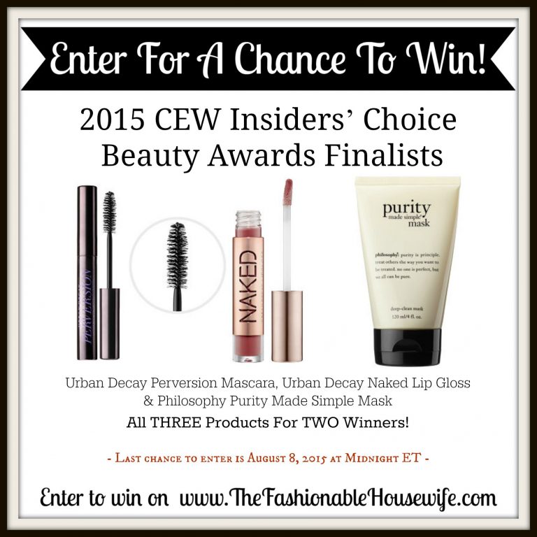 Enter To Win Urban Decay & Philosophy Products from 2015 CEW Insiders’ Choice Beauty Awards