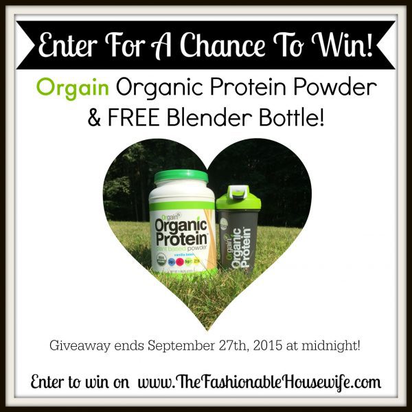Enter To Win Orgain Protein Powder