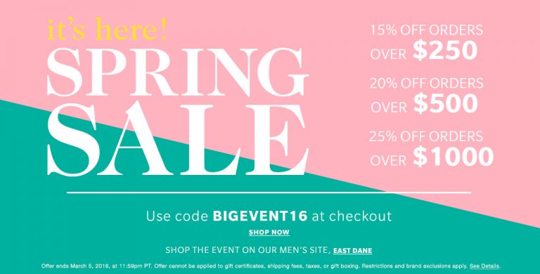 Get The Top 5 Spring Must-Haves During SHOPBOP’s Spring Sale!