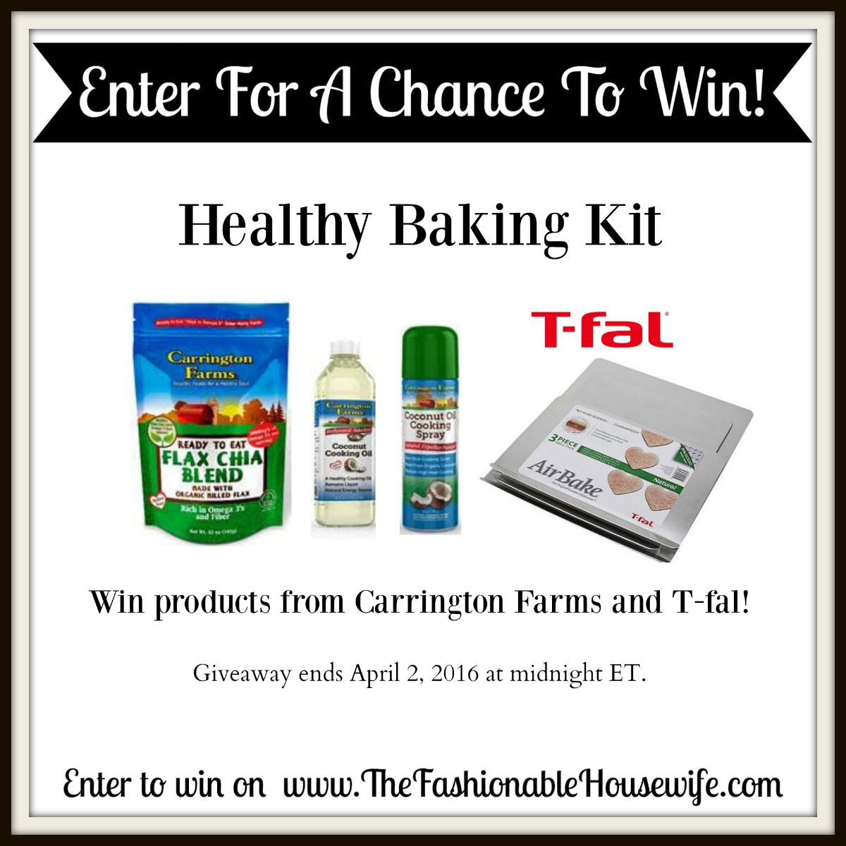 The Healthy Baking Challenge with Carrington Farms and T-fal + GIVEAWAY! #SprinkleofNutrition