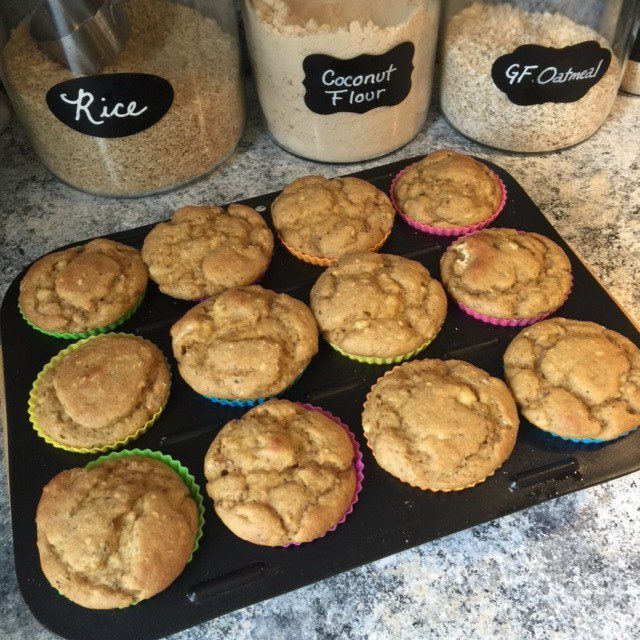 Recipe for Fluffy Gluten Free Banana Muffins