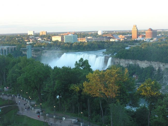 The view from my  suite when I visited Niagara Falls in 2004!