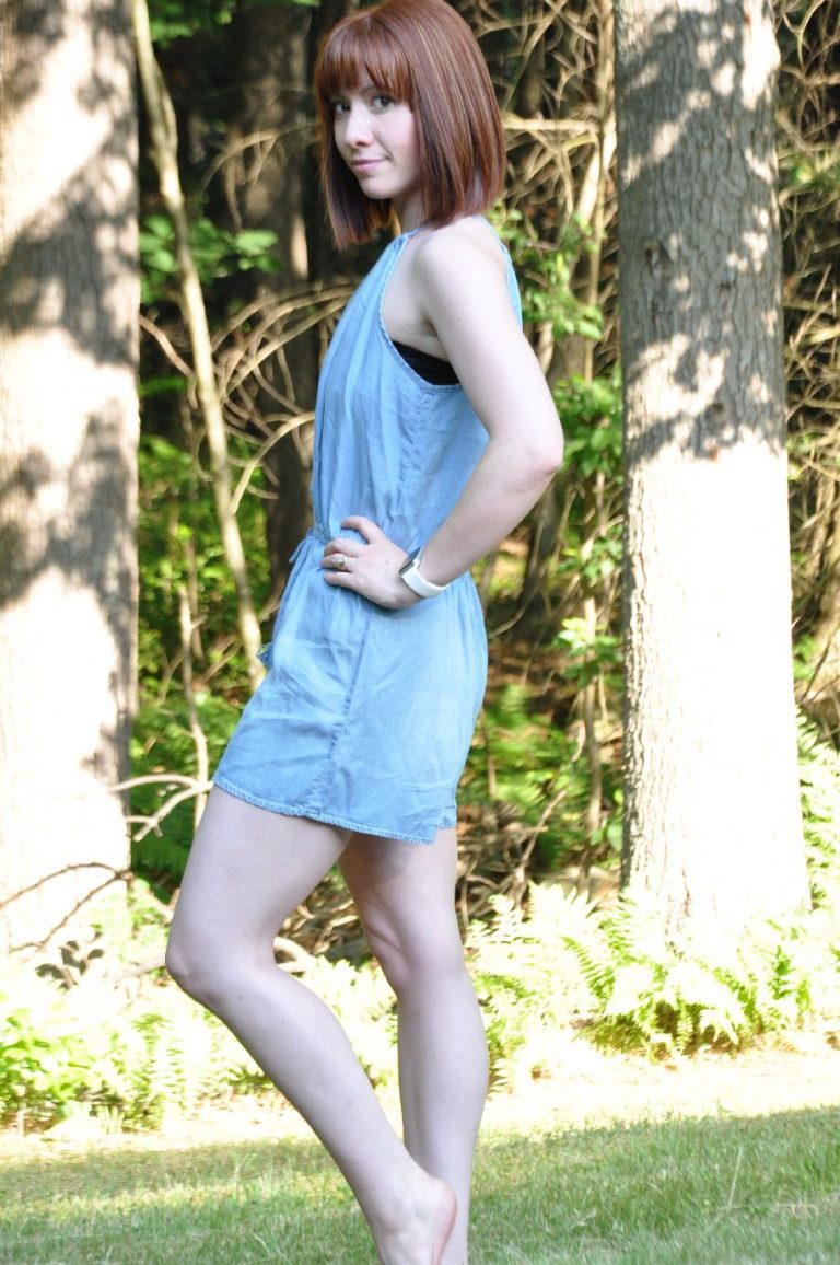 Today’s Outfit: Throwback To August’s Denim Romper