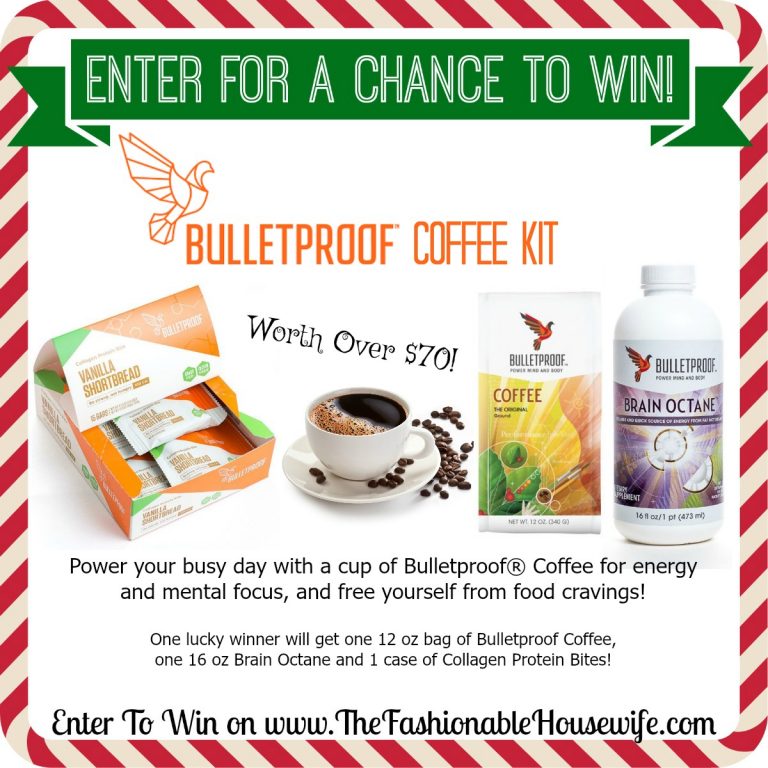 Enter To Win Bulletproof Coffee Kit worth over $70! #12DaysofChristmasGiveaways