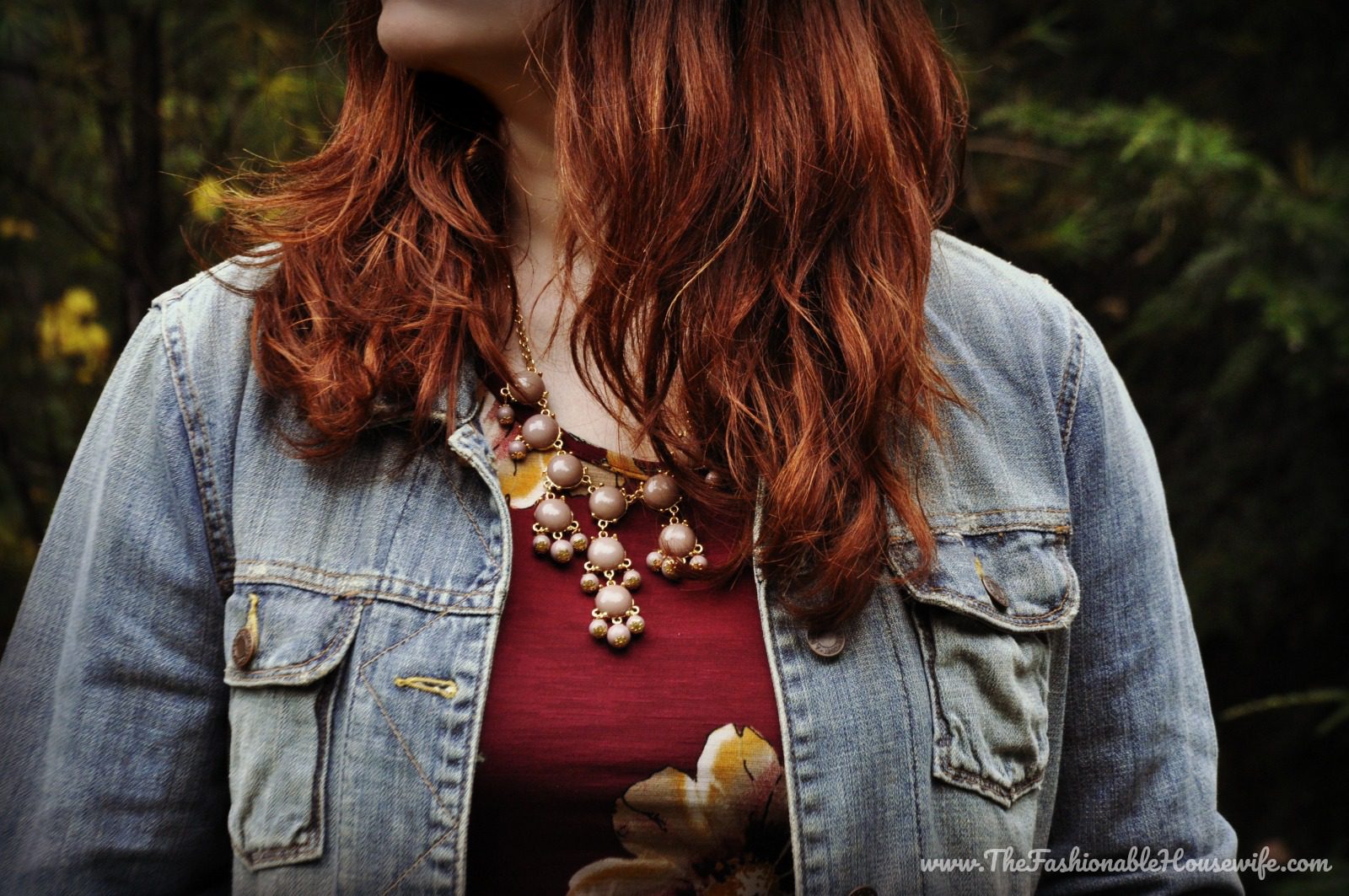 Today’s Outfit: eloges Burgundy Floral Midi Dress