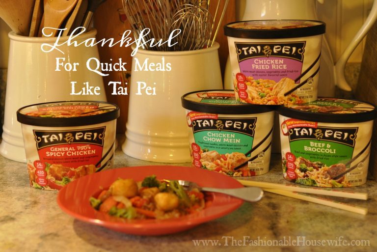 Thankful For Quick Meals Like Tai Pei + $100 Walmart Gift Card Giveaway!
