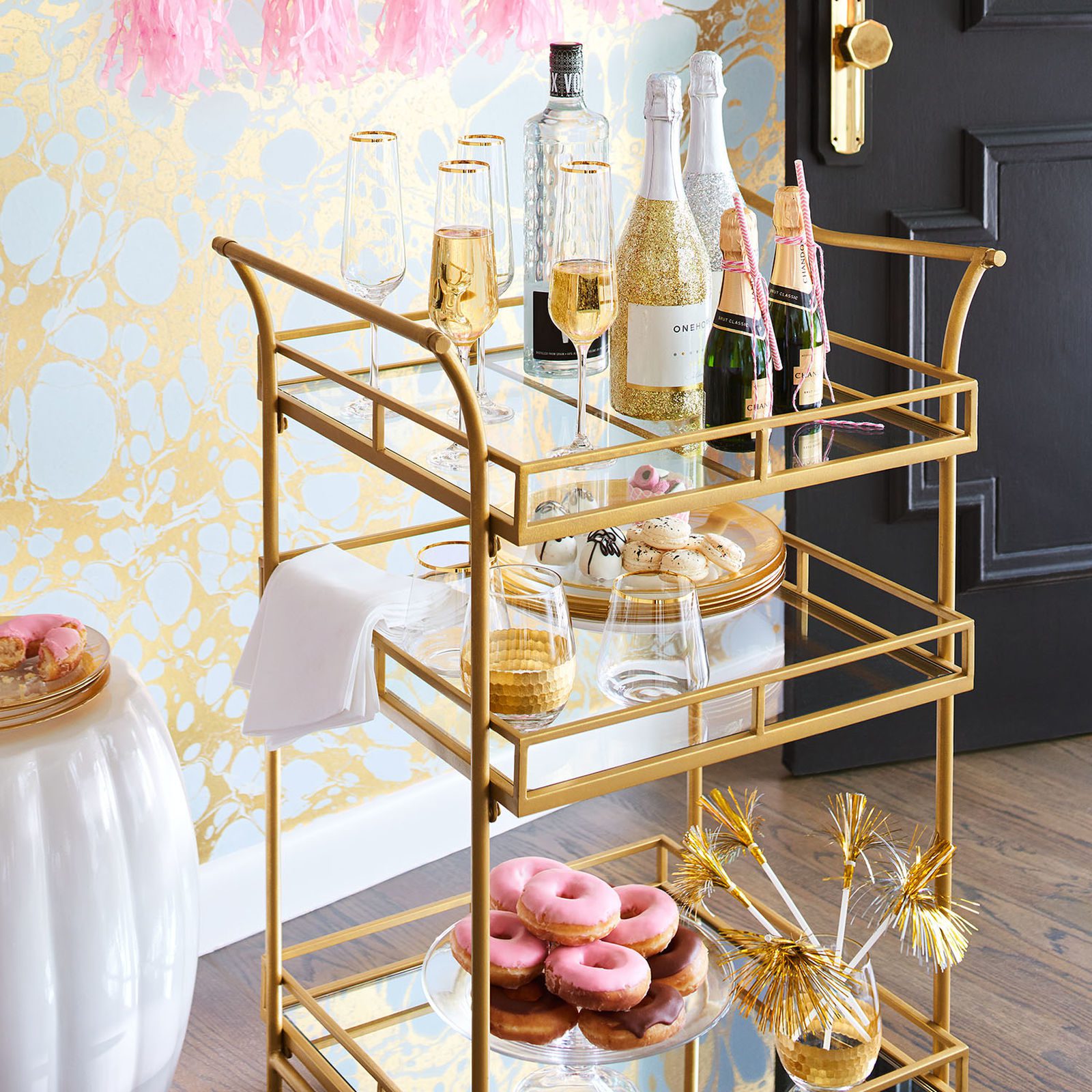 How To Style A Bar Cart Like A Pro - The Fashionable Housewife