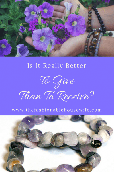 Is it really better to give than to receive?