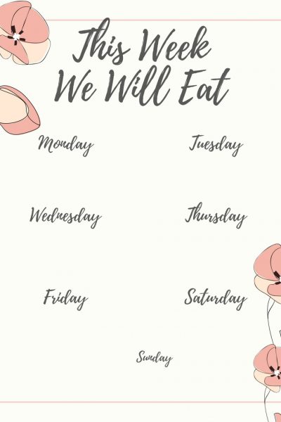 This Week We Will Eat