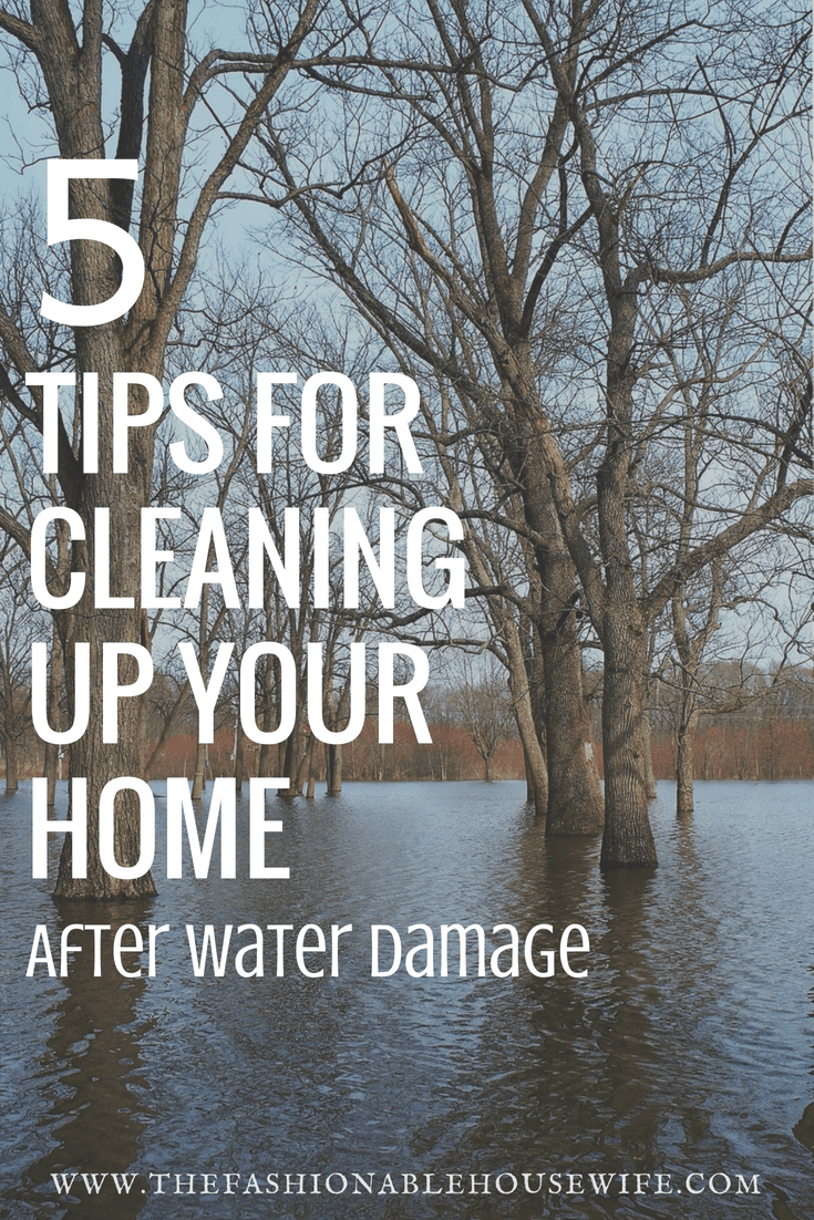 5 tips to cleaning up your home after water damage