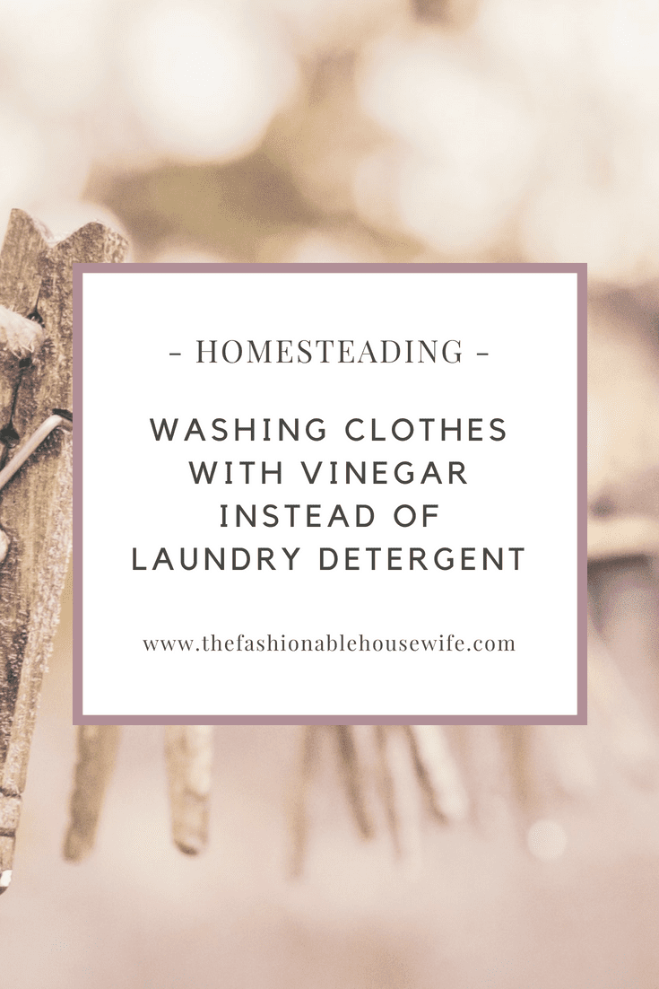Washing Clothes With Vinegar Instead Of Detergent • The Fashionable