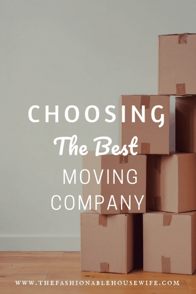 Choosing The Best Moving Company