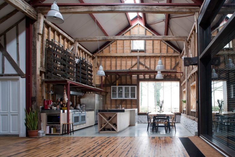 Derelict Barn Conversion Into Modern Home Scandinavian Barns