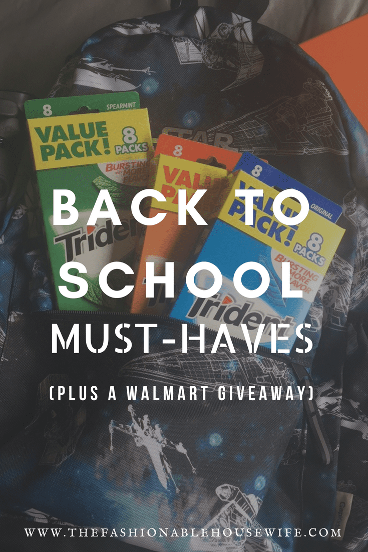 Back To School Must-Haves + A Walmart Giveaway and ibotta Offer for Trident Gum