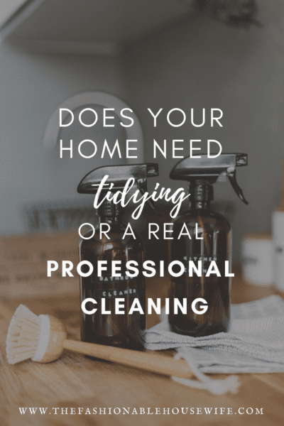 Does Your Home Need Tidying or a Real Professional Cleaning?