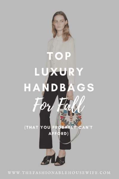 Top Luxury Handbags For Fall 2018 (That You Probably Can't Afford)