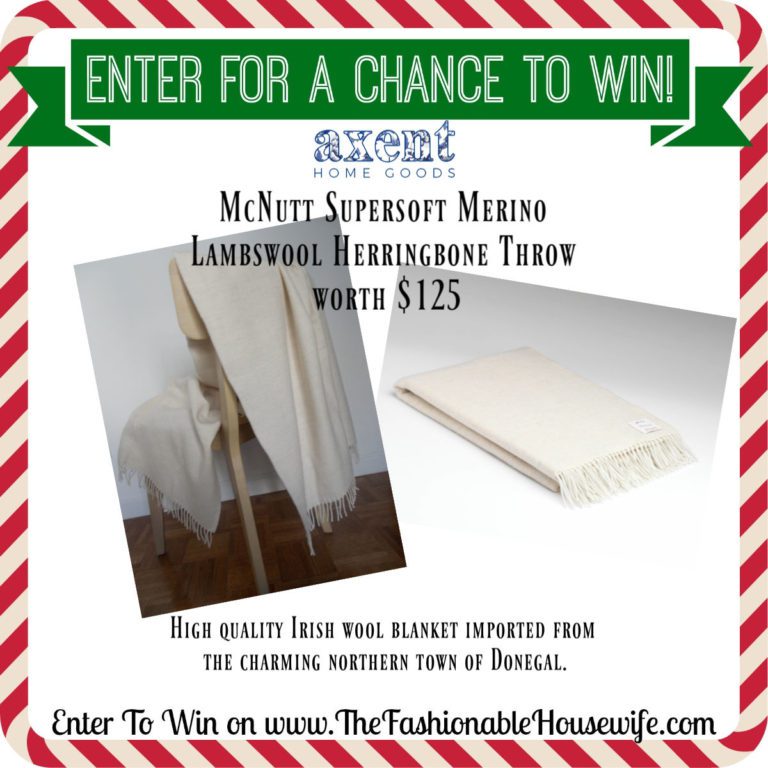 Enter To Win McNutt Supersoft Merino Lambswool Herringbone Throw worth $125