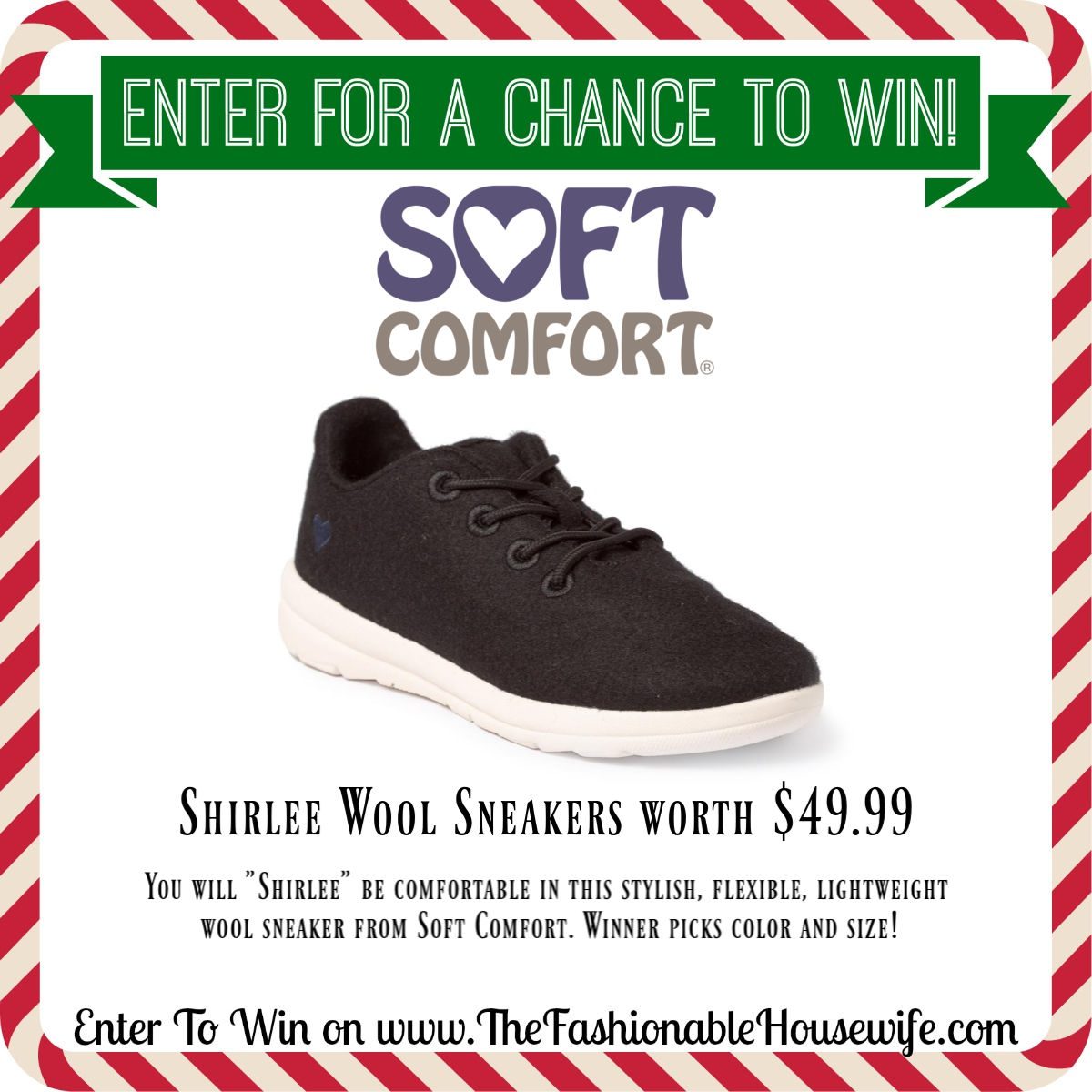 Enter To Win Soft Comfort Shirlee Sneakers