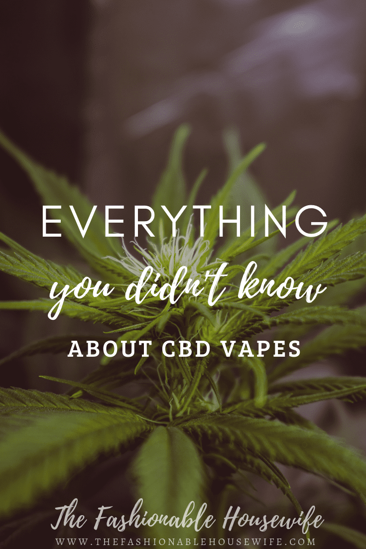 Everything You Didn't Know About CBD Vapes